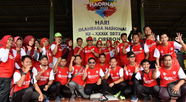 Peringati HAORNAS Tahun 2022, Bupati Cirebon Ajak Pegawai Dinas Olahraga