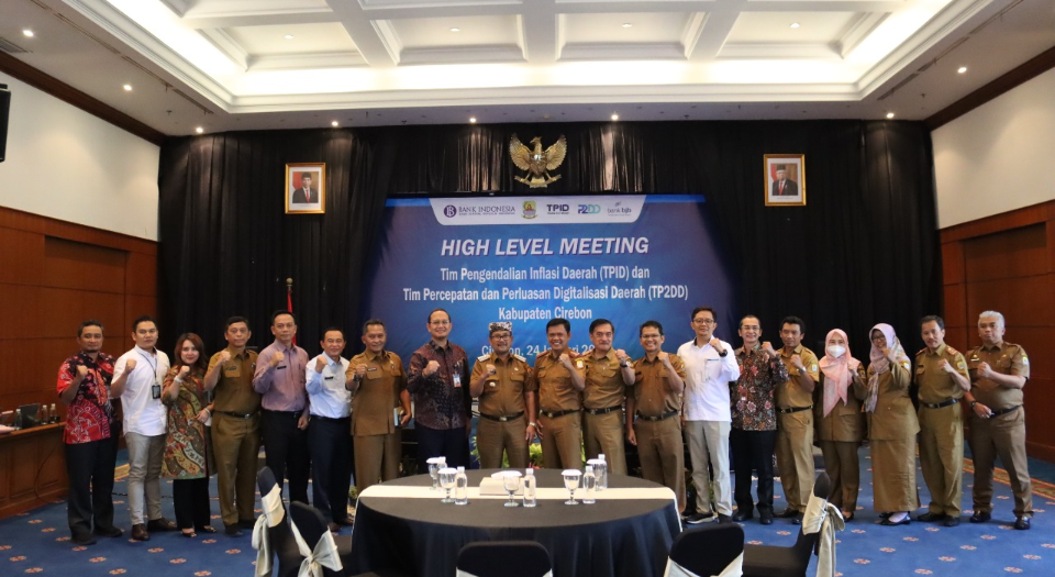 High Level Meeting, Tingkatkan Sinergitas dan Kolaborasi Tim TPID dan TP2DD Kabupaten Cirebon