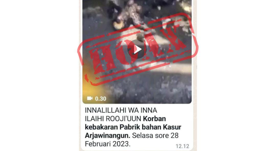 Viral Video Korban Terbakar dalam Peristiwa Kebakaran Arjawinangun, Dipastikan Hoaks