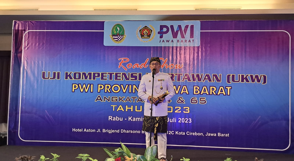 Pemerintah Provinsi Jawa Barat Gelar Road Show UKW PWI, Ridwan Kamil: UKW Penting Bagi Wartawan